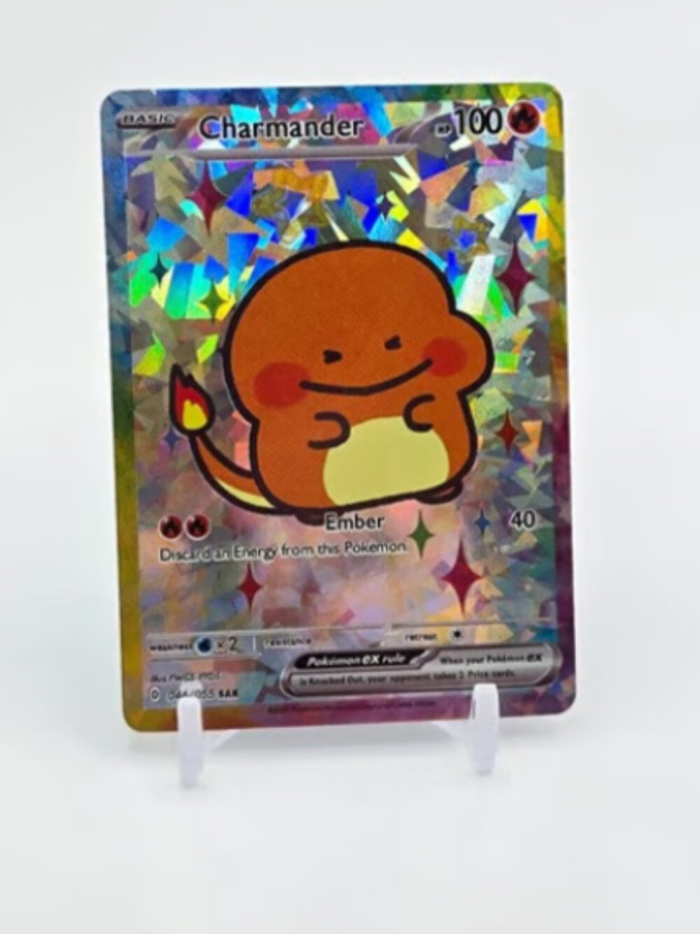 CHARMANDER Art READ DESCRIPTION: HOLO CHARMANDER Card CHARMANDER Pokemon Card